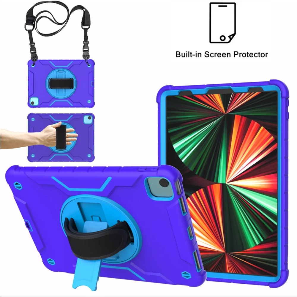 Case for iPad 10.9" Air 5th/4th Gen/iPad Pro 11" 3rd+Built-in Screen Protector